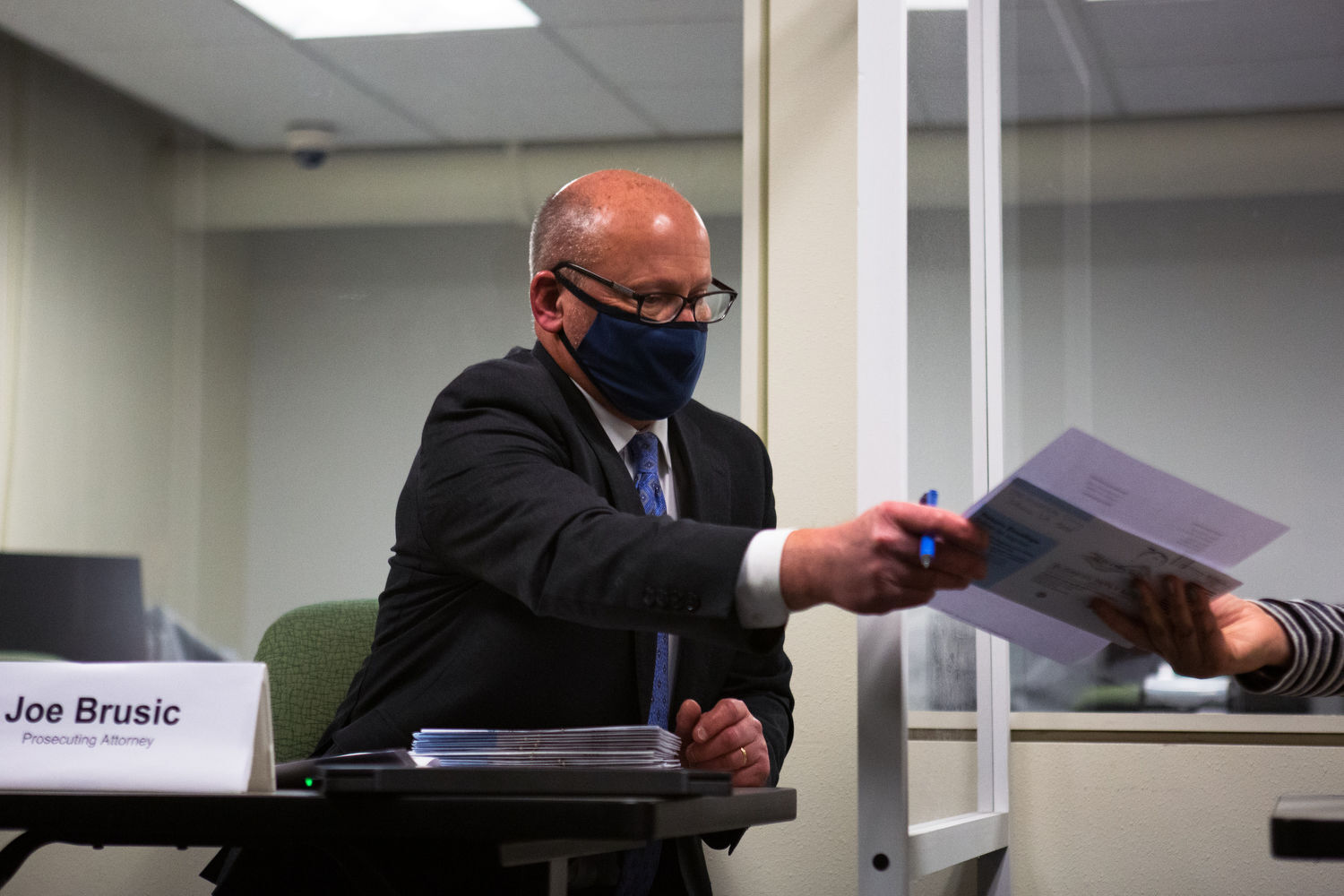 The Yakima County Canvassing Board reviews challenged ballots
